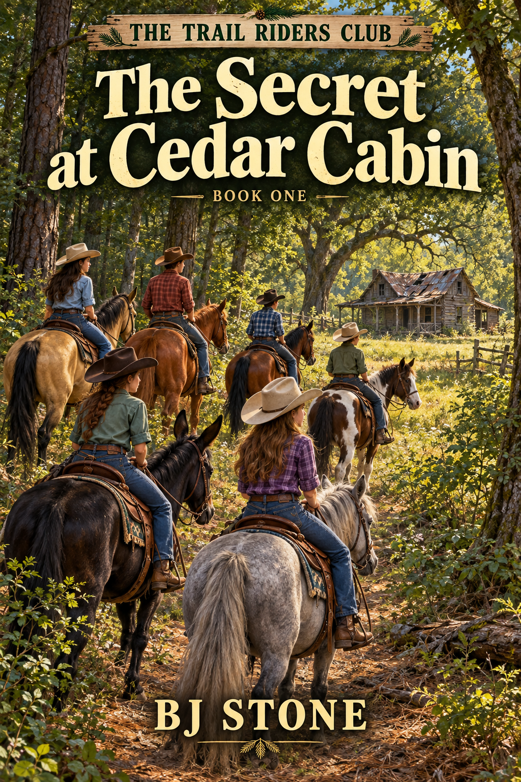 The Secret at Cedar Cabin cover, The Trail Riders Club Book 1
